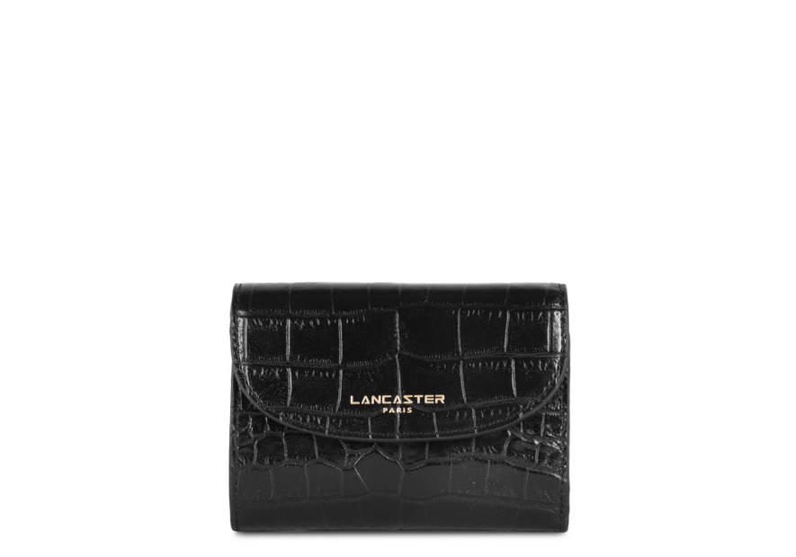Lancaster 124-11 - VACHETTE CROCO - NOIR lancaster exotic croco pmpb