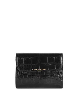 Lancaster 124-11 - VACHETTE CROCO - NOIR lancaster exotic croco pmpb