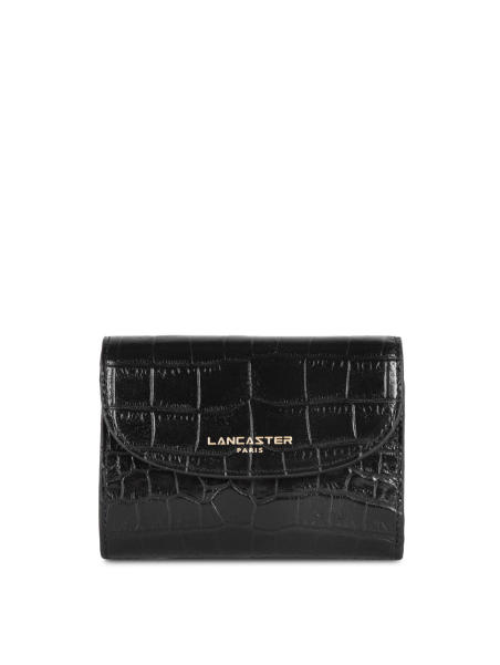 Lancaster 124-11 - VACHETTE CROCO - NOIR lancaster exotic croco pmpb