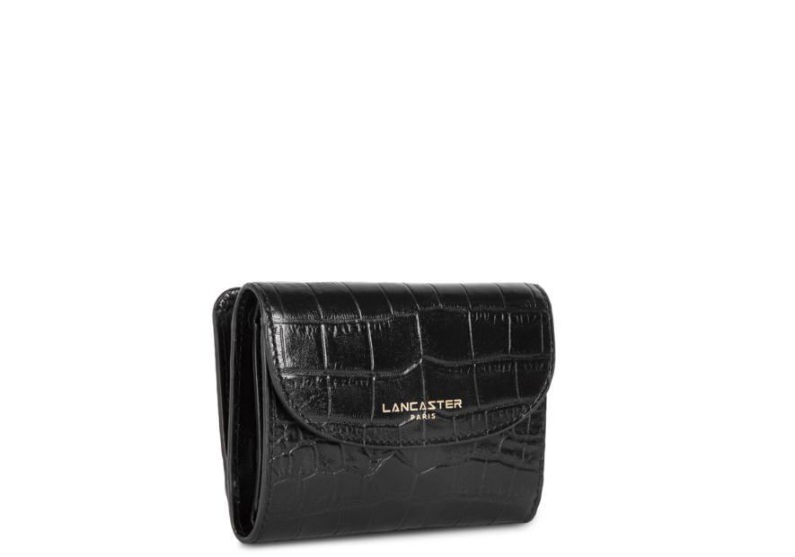 Lancaster 124-11 - VACHETTE CROCO - NOIR lancaster exotic croco pmpb
