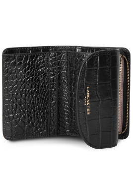 Lancaster 124-11 - VACHETTE CROCO - NOIR lancaster exotic croco pmpb