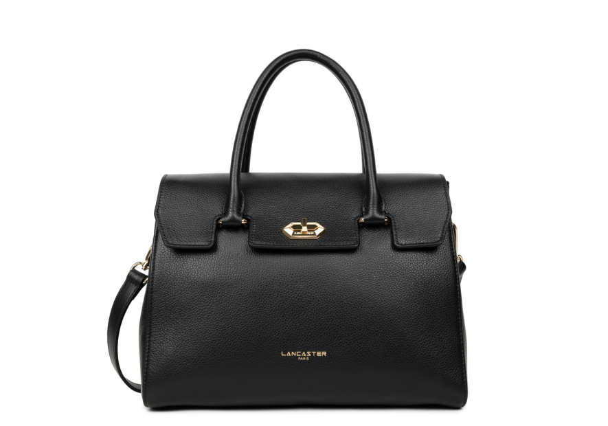 Lancaster 547-56 - CUIR DE VACHETTE - NOIR Foulonné Milano - Sac shopping