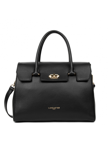 Lancaster 547-56 - CUIR DE VACHETTE - NOIR Foulonné Milano - Sac shopping sac-business