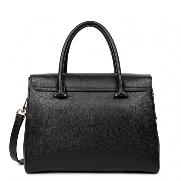 Lancaster 547-56 - CUIR DE VACHETTE - NOIR Foulonné Milano - Sac shopping Sac business