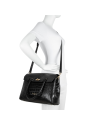 Lancaster 524-85 - VACHETTE CROCO - NOIR Exotic Croco CN - Sac rabat sacs-a-mains