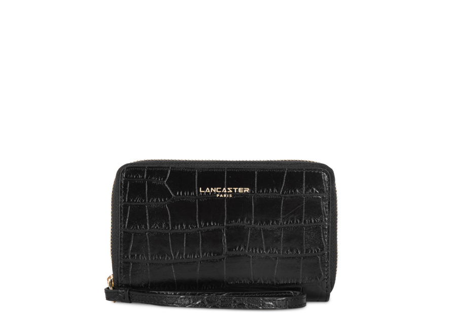 Lancaster 124-12 - VACHETTE CROCO - NOIR Exotic Croco CN - Portefeuille
