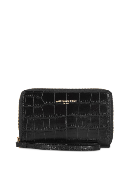 Lancaster 124-12 - VACHETTE CROCO - NOIR Exotic Croco CN - Portefeuille