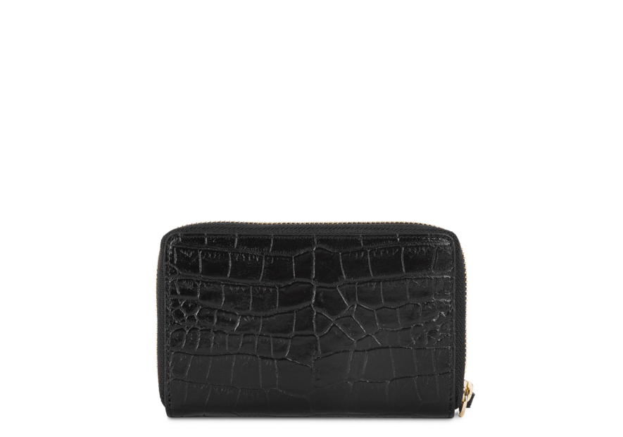Lancaster 124-12 - VACHETTE CROCO - NOIR Exotic Croco CN - Portefeuille