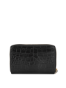 Lancaster 124-12 - VACHETTE CROCO - NOIR Exotic Croco CN - Portefeuille pmpb-femme