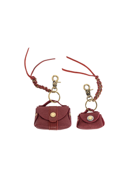 Mila Louise RIO NG - CUIR DE VACHETTE - ROUG mila louise rio ng porte clefs sac