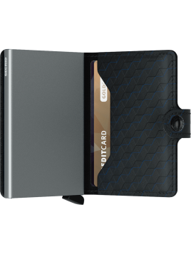 Secrid MOP - ALUMINIUM/CUIR - BLACK/TIT porte cartes miniwallet optical