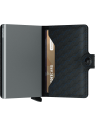 Secrid MOP - ALUMINIUM/CUIR - BLACK/TIT porte cartes miniwallet optical porte-cartes