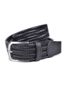 Miguel Bellido 00935 - CUIR DE VACHETTE - NOIR miguel bellido elastic cuir ceinture ceintures