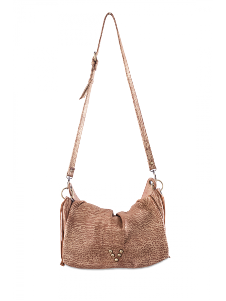 Virginie Darling BLBE - CUIR D'AGNEAU - HONEY virginier darling la besace love sacs-a-mains