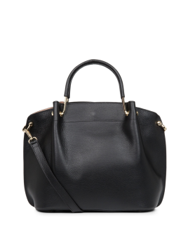 Lancaster 470-19 - CUIR DE VACHETTE - NOIR Foulonné Double - Grand Sac à main Louisa Sacs à mains