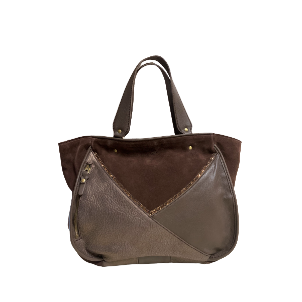 Mila Louise RYMA - CUIR DE VACHETTE - CAFÉ mila louise rima cabas m Sac business