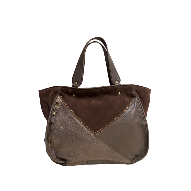 Mila Louise RYMA - CUIR DE VACHETTE - CAFÉ mila louise rima cabas m sac-business