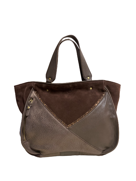 Mila Louise RYMA - CUIR DE VACHETTE - CAFÉ mila louise rima cabas m sacs-a-mains