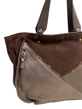 Mila Louise RYMA - CUIR DE VACHETTE - CAFÉ mila louise rima cabas m