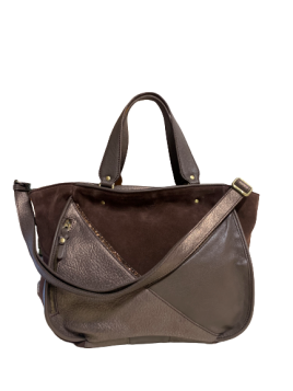 Mila Louise RYMA - CUIR DE VACHETTE - CAFÉ mila louise rima cabas m