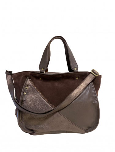 Mila Louise RYMA - CUIR DE VACHETTE - CAFÉ mila louise rima cabas m sac-business