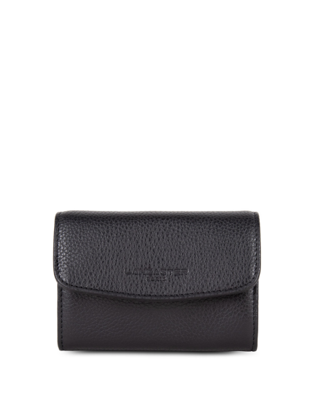 Lancaster 170-20 - CUIR DE VACHETTE - NOIR Foulonné PM
