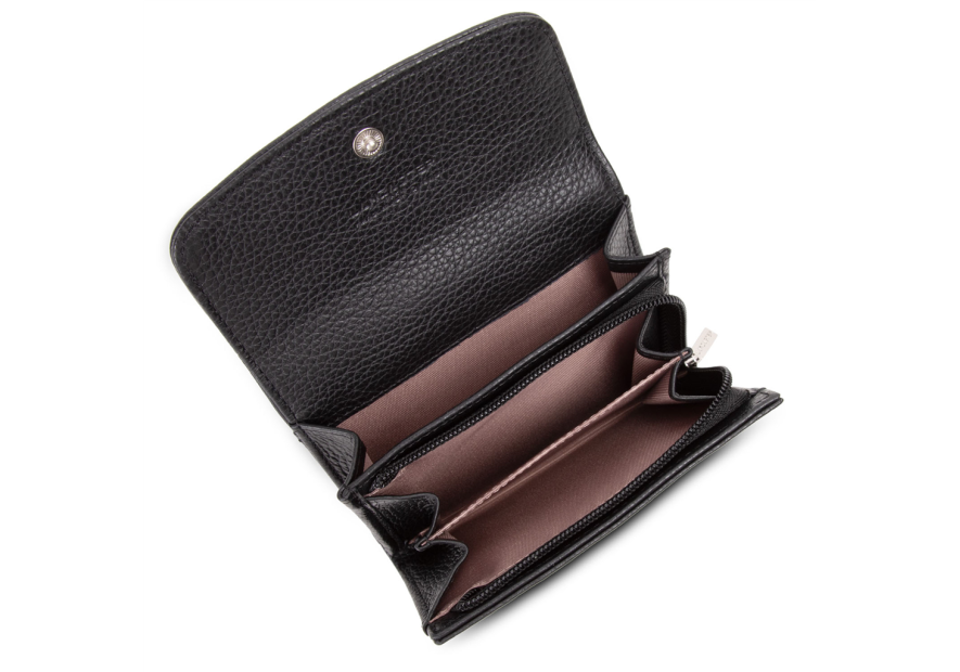 Lancaster 170-20 - CUIR DE VACHETTE - NOIR Foulonné PM