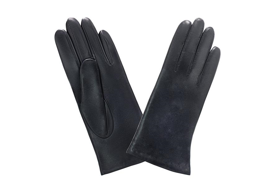 Glove Story 21283CA - CUIR D'AGNEAU - NOIR glove story-doublé cachemire-gants femme