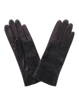 Glove Story 20865TR - CUIR D'AGNEAU - NOIR ganst resserré-gants femme