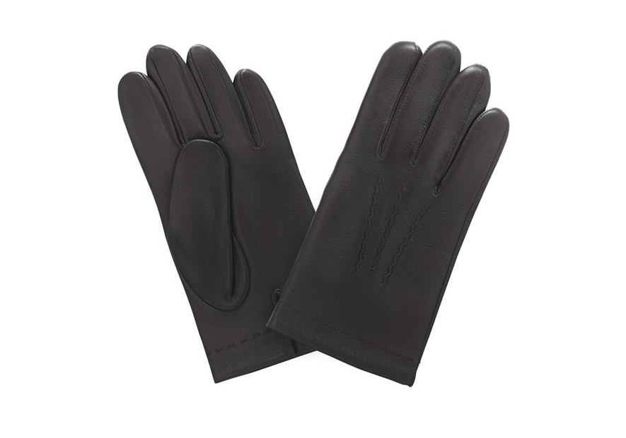 Glove Story 22005TR - CUIR D'AGNEAU - BRUN glove story-ouvert dessous-gant homme cuir