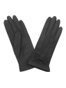 Glove Story 21349SN - CUIR D'AGNEAU - NOIR glove story-resserré poignet avec noeuds-gants f gants-femme