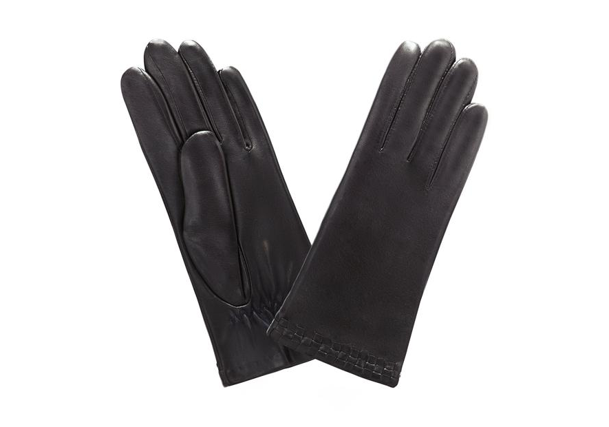 Glove Story 61035PO - AGNEAU - NOIR glove story-bord fantaisie-ganst femme