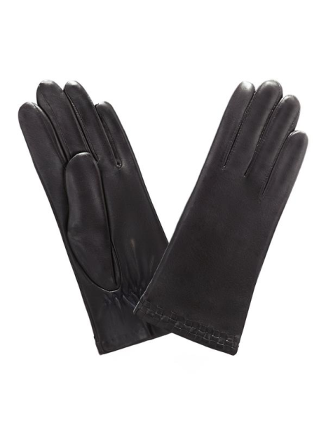 Glove Story 61035PO - AGNEAU - NOIR glove story-bord fantaisie-ganst femme gants-femme