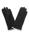 Glove Story 71093BE - CHEVRE VELOURS - NOIR gnats femme suédé gants-femme-pmg