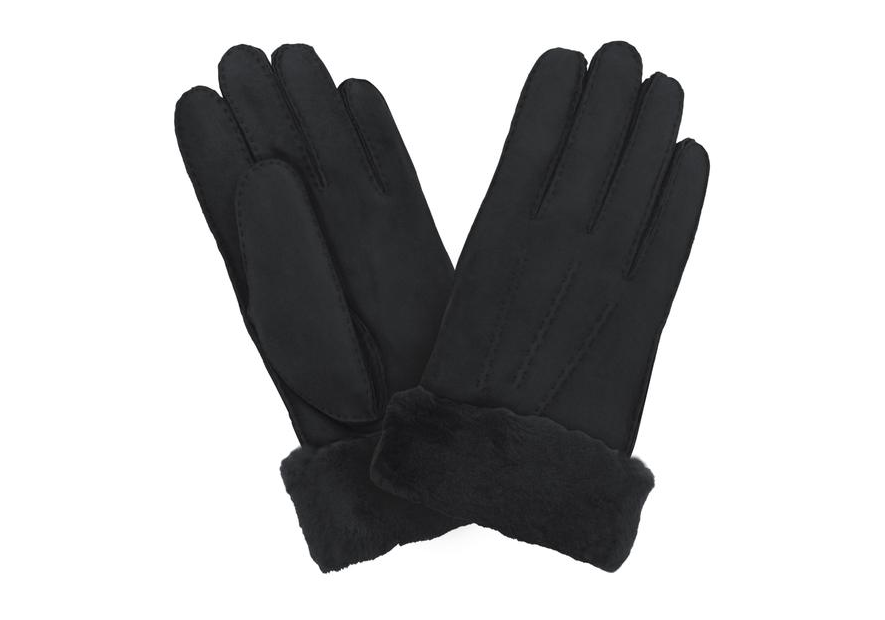 Glove Story 22083SH - CUIR DE MOUTON - NOIR gants homme shearling