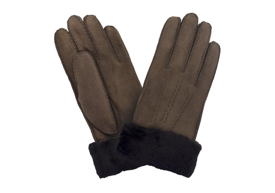 Glove Story 22083SH - CUIR DE MOUTON - BRUN gants homme shearling