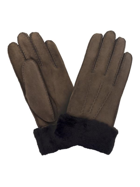 Glove Story 22083SH - CUIR DE MOUTON - BRUN gants homme shearling