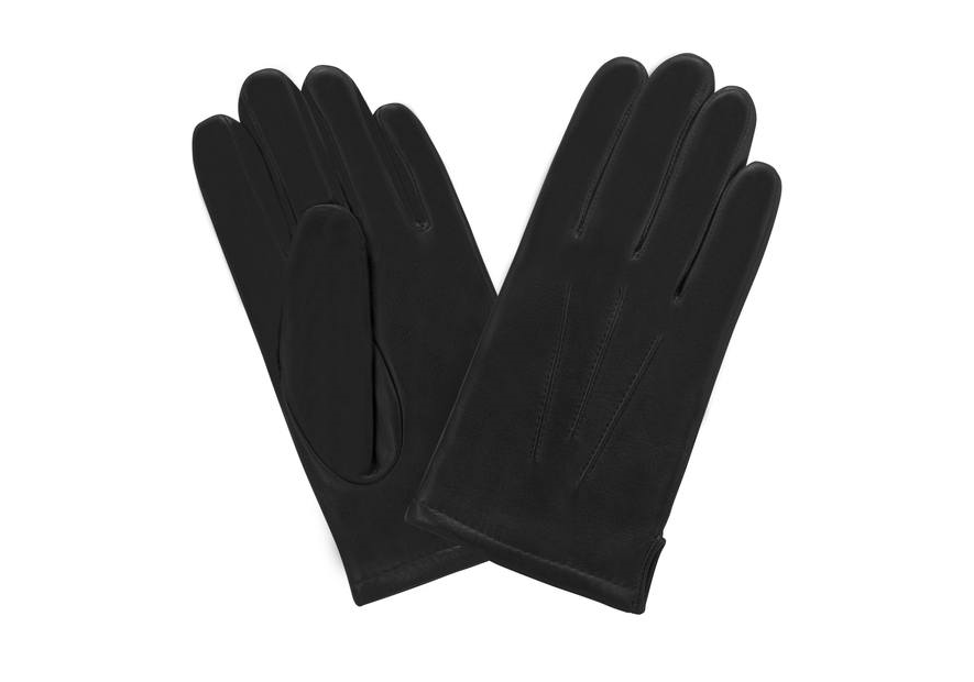 Glove Story 62006PO - CUIR D'AGNEAU - NOIR glove story-ouvert côté-gant homme cuir