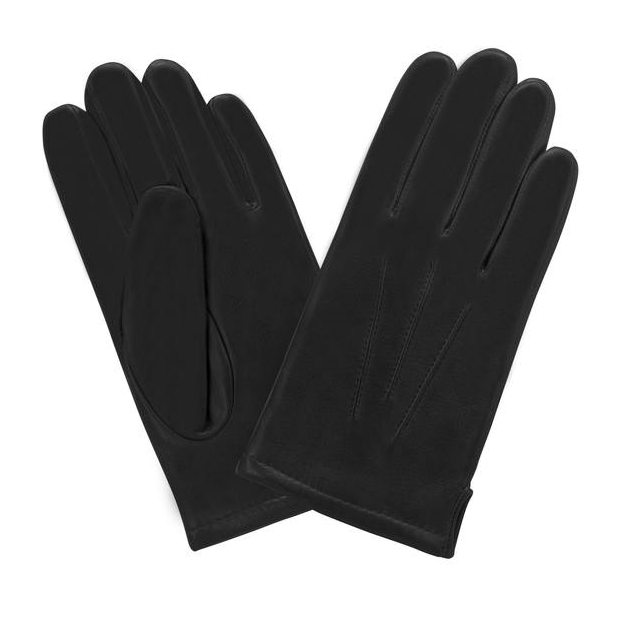 Glove Story 62006PO - CUIR D'AGNEAU - NOIR glove story-ouvert côté-gant homme cuir gants