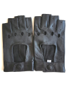 Poujade P701F - CUIR D'AGNEAU - NOIR poujage-conduite-gants femme doigts coupés gants-femme