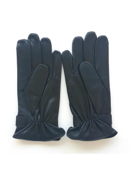 Poujade 1267DS gants homme poujade patte pression doublé soie gants homme