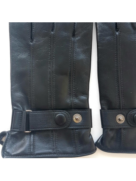 Poujade 1267DS - AGNEAU - NOIR gants h