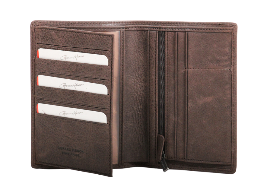 Gerard Henon 33417 - CUIR DE VACHETTE - CHOCO Portefeuille Portefeuille Homme