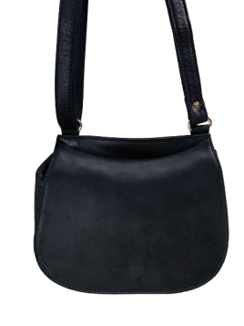 Les Ateliers Foures B309 - CUIR DE VACHETTE - NOIR fourès-baroudeuse-mini gibecière coquillage