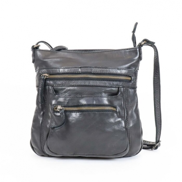 Bear Design CL40496 - CUIR DE VACHETTE - NOI bear design-classic-besace mp