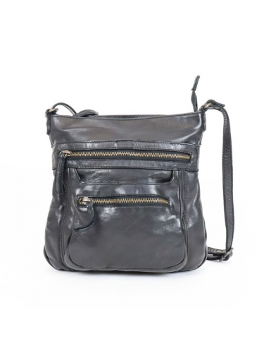 Bear Design CL40496 - CUIR DE VACHETTE - NOI bear design-classic-besace mp sacs-a-mains