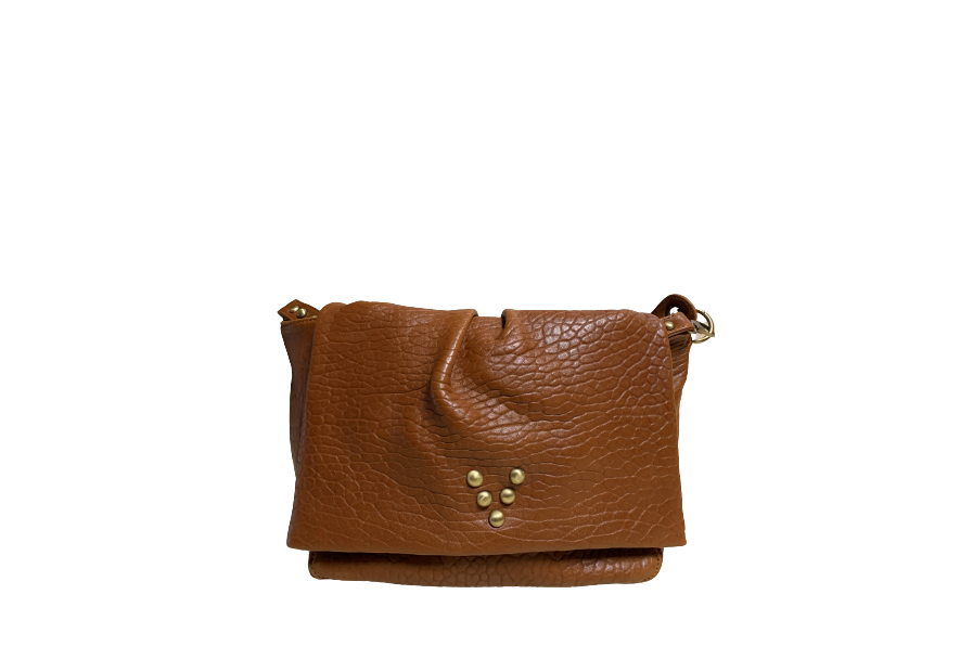 Virginie Darling BLBE - CUIR D'AGNEAU - HONEY virginier darling la besace love