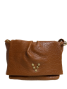 Virginie Darling BLBE - CUIR D'AGNEAU - HONEY virginier darling la besace love sacs-a-mains