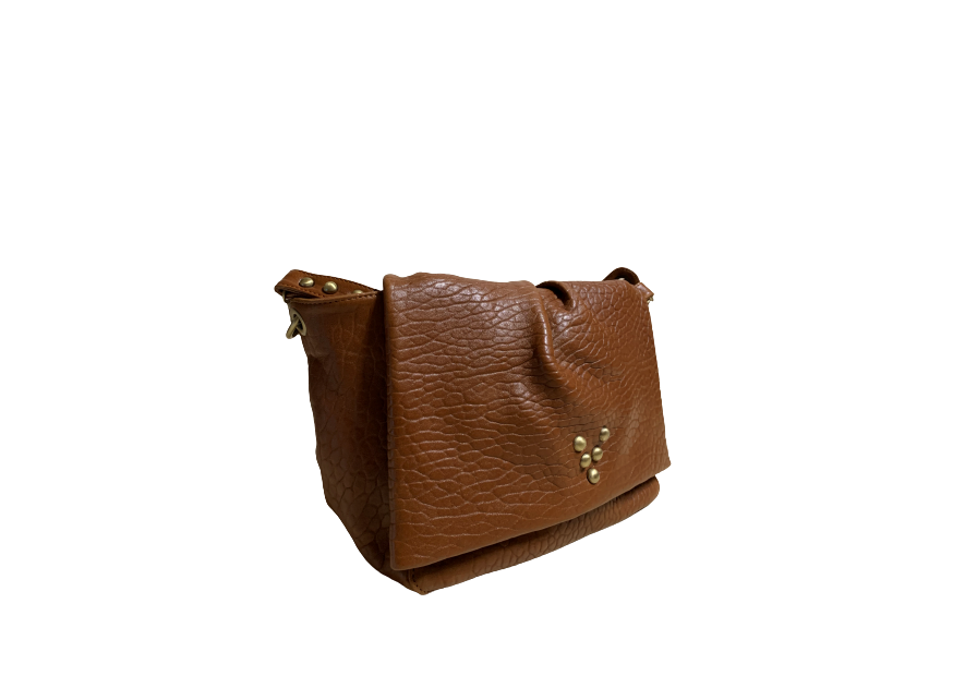 Virginie Darling BLBE - CUIR D'AGNEAU - HONEY virginier darling la besace love