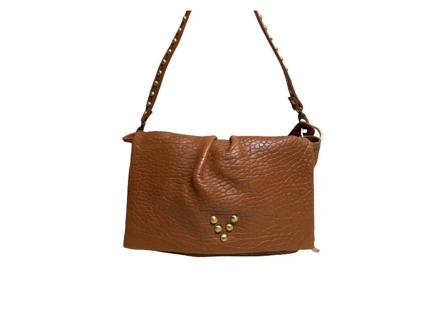 Virginie Darling BLBE - CUIR D'AGNEAU - HONEY virginier darling la besace love
